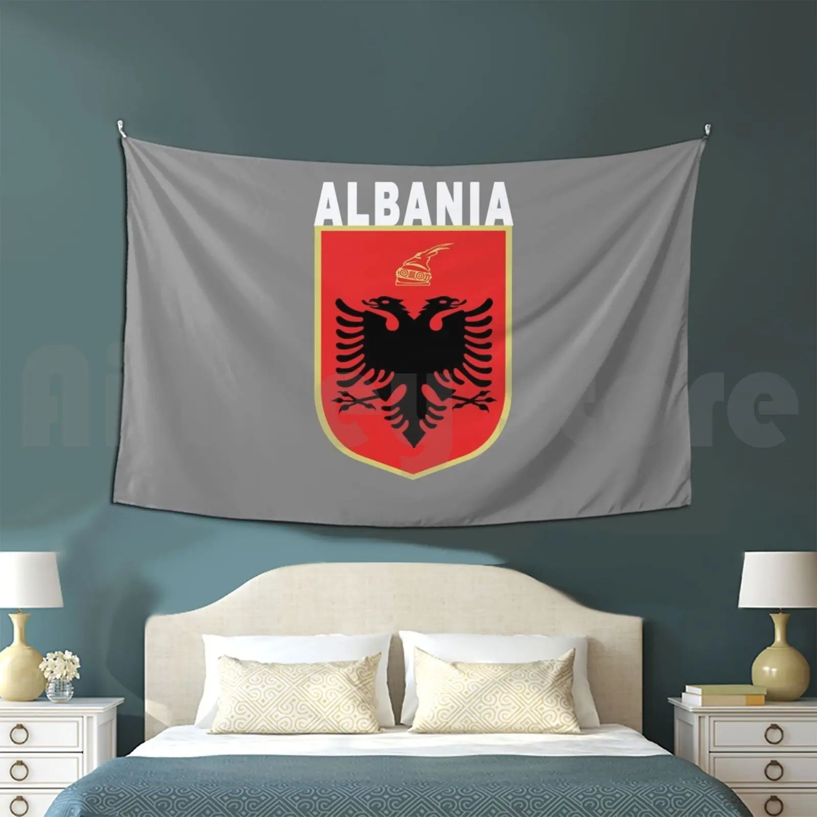 Albania National Sports Design-Albanian Pride Customized Tapestry Albania Albanian Albania Team