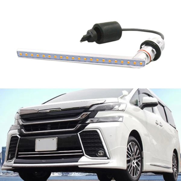 Flashing Flowing Blinker For Alphard Valve Vellfire 30 Series Previous Term Noah Esquire Turn Signal Lights/DRL