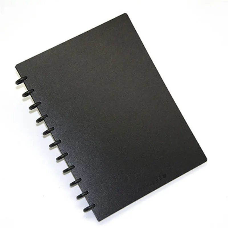 Yiwi 1000pcs/ lot Notebook Mushroom Hole Notepad Plastic Loose-leaf 360 Degree Foldable Plastic Disc Buckle Plastic Binding Ring
