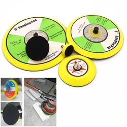 1-6 inch Flocking Polishing sanding discs Hook Loop Suction Cup Pad Plate Sandpaper Holder Sticky Disk For Pneumatic Polisher