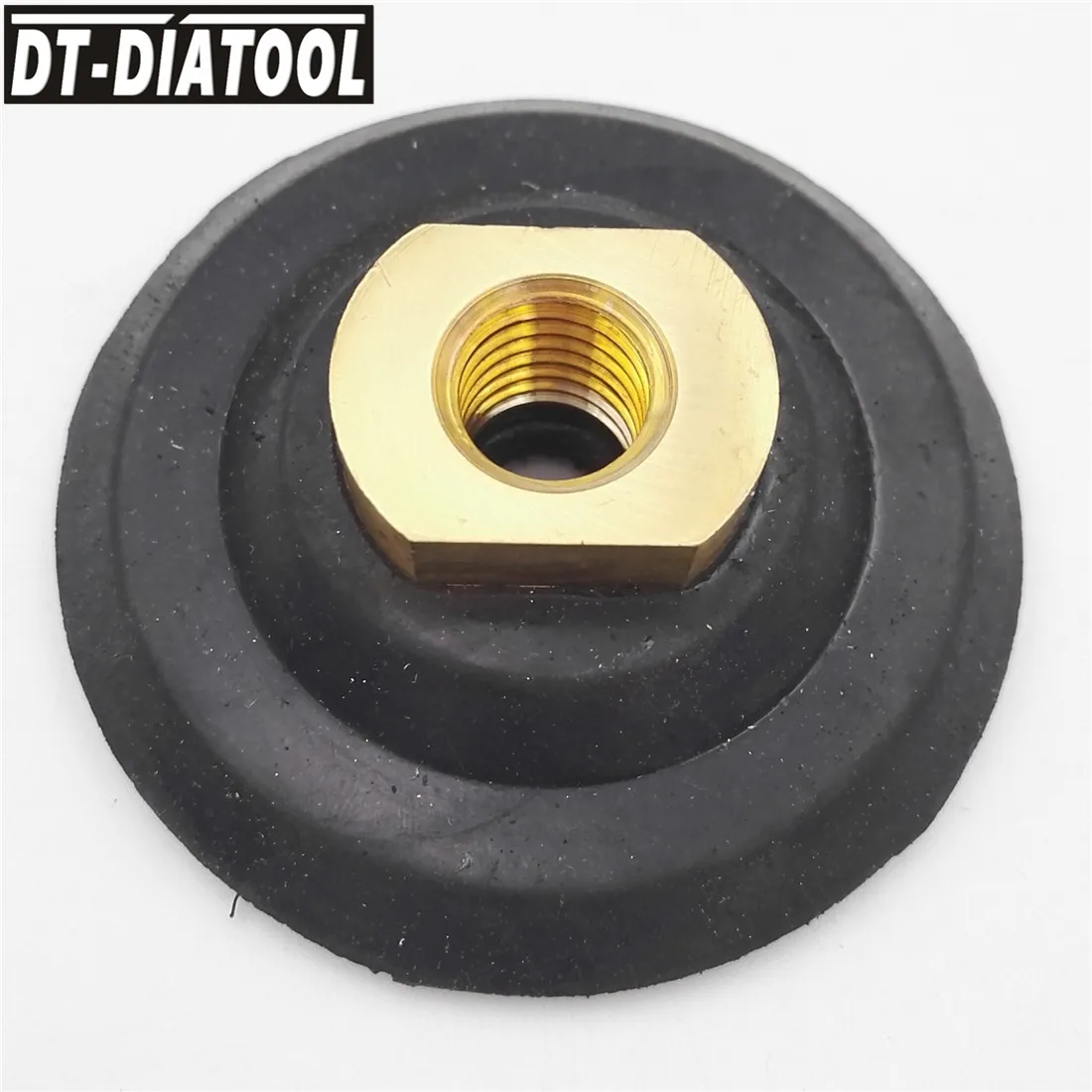 Imagem -03 - Dt-diatool Peça M14 ou 811 Diâmetro 80 100 125 mm Almofada Traseira à Base de Borracha Almofadas de Polimento de Diamante