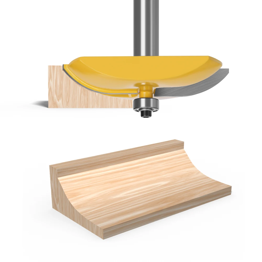 LAVIE-Haste Levantada Painel Router Bit, Cove Porta Fresa, Carpintaria, Corte Tenon, Ferramentas de Madeira, MC03128, 12mm, 1/2 \