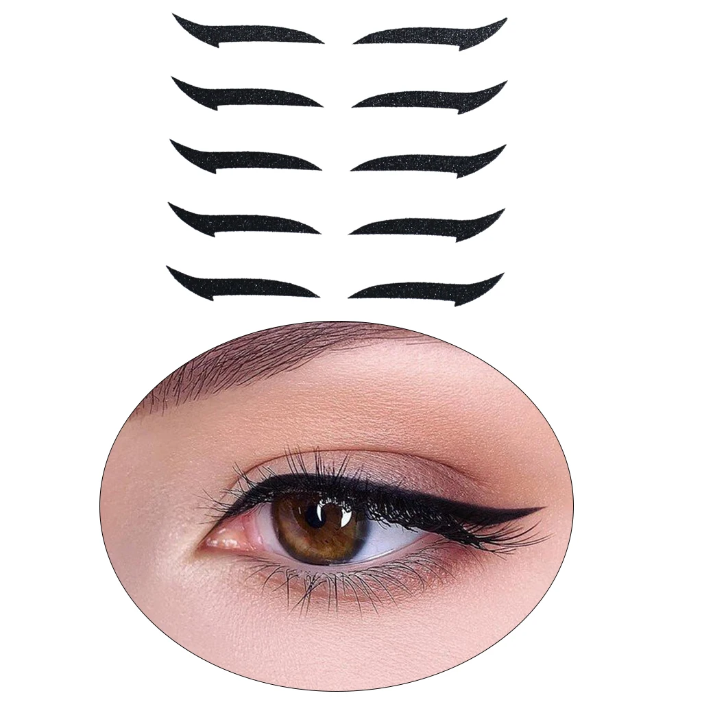 Lazy Reusable Eyeliner Stickers Makeup Instant Eyeshadow Sticker for Daily Wear Parties Dance