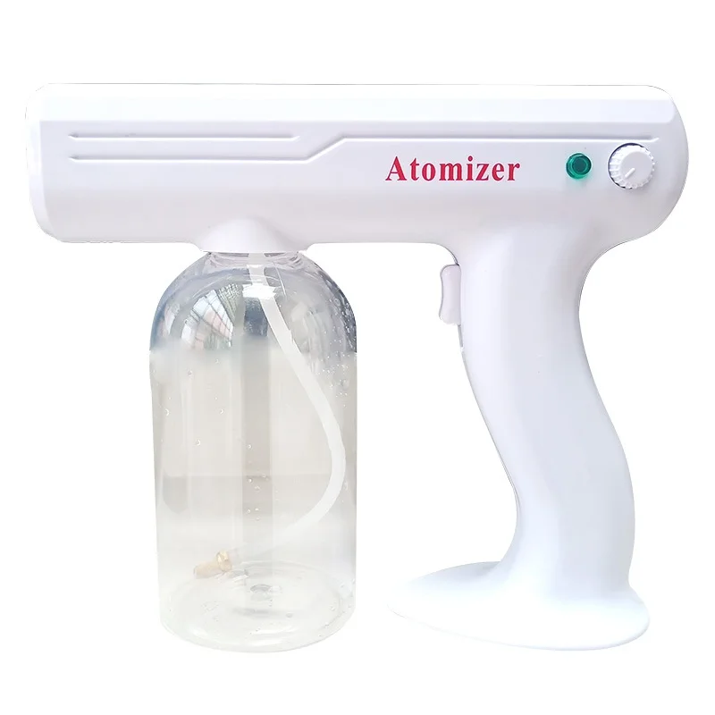 2020 Rechargable Nano Mist Wireless Disinfection Spray Gun Electric Atomizer For Sterilization Disinfection With 8 Light 800ML