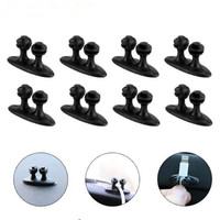 8PCS Car Dashboard Phone Charger Cable Manager Hook Headphone Line Organizer Clasp Clamp Holder Auto Interior Accessories
