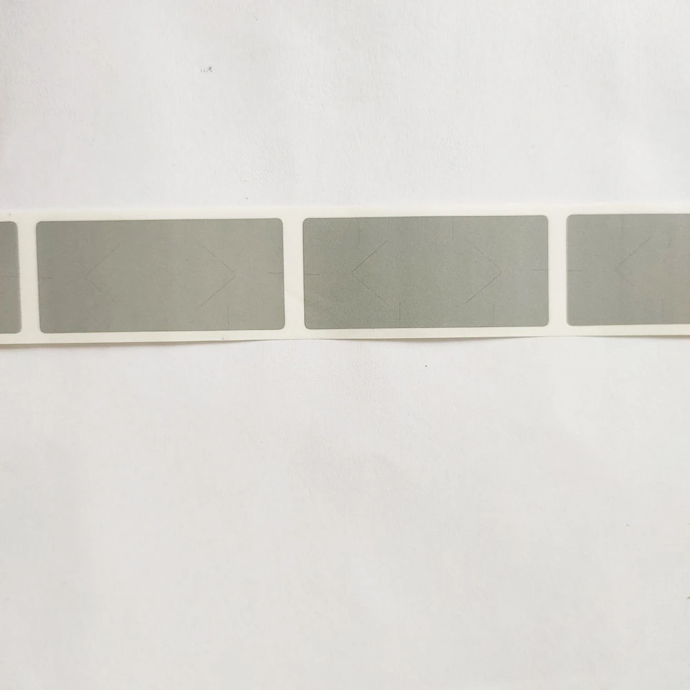 1000pcs 18x40mm Grey Adhesive SCRATCH OFF Stickers Label DIY Manual  Hand Made Scratched Stripe Card Film