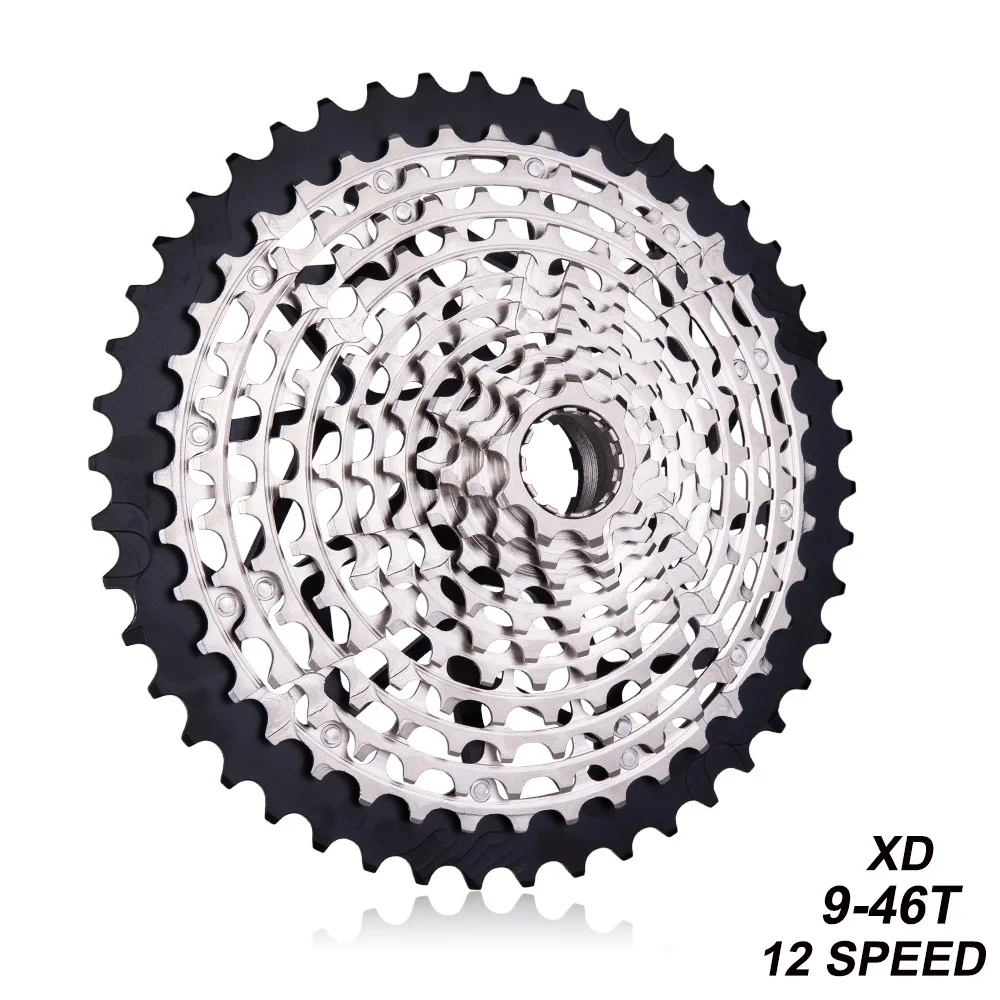 

Ultimate MTB 12 Speed 9-46T XD ULT Cassette Ultralight Mountain Bike Freewheel Steel Durable 12s Sprocket 9-46 k7 9 to 46 370g