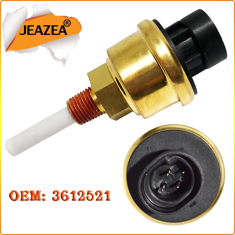 JEAZEA 4Pins Starting Signal Coolant Fluid Level Sensor Switch For Cummins L10 M11 ISM N14 ISX PAI 3612521 4903489 1673785C91