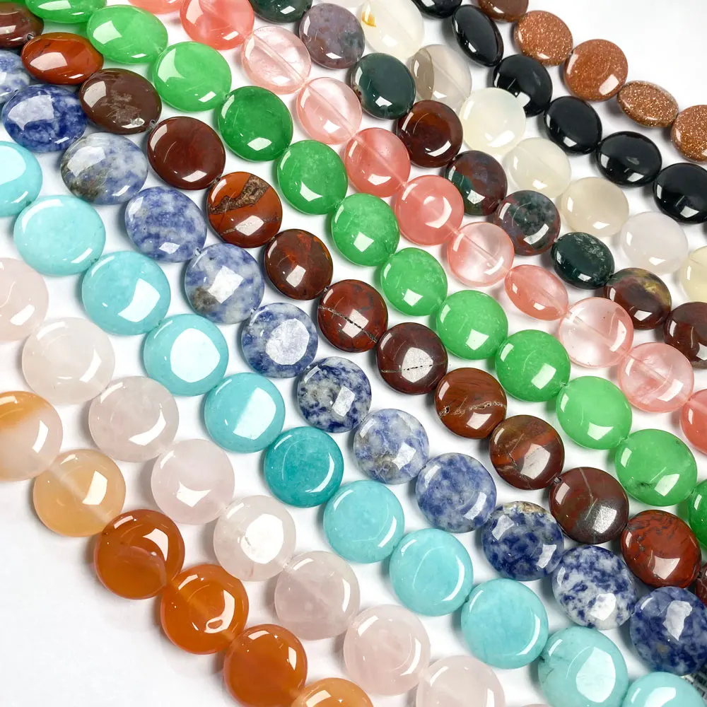 Natural Stone Round shape Loose Beads Crystal Semifinished String Bead for Jewelry Making DIY Bracelet Necklace Accessories