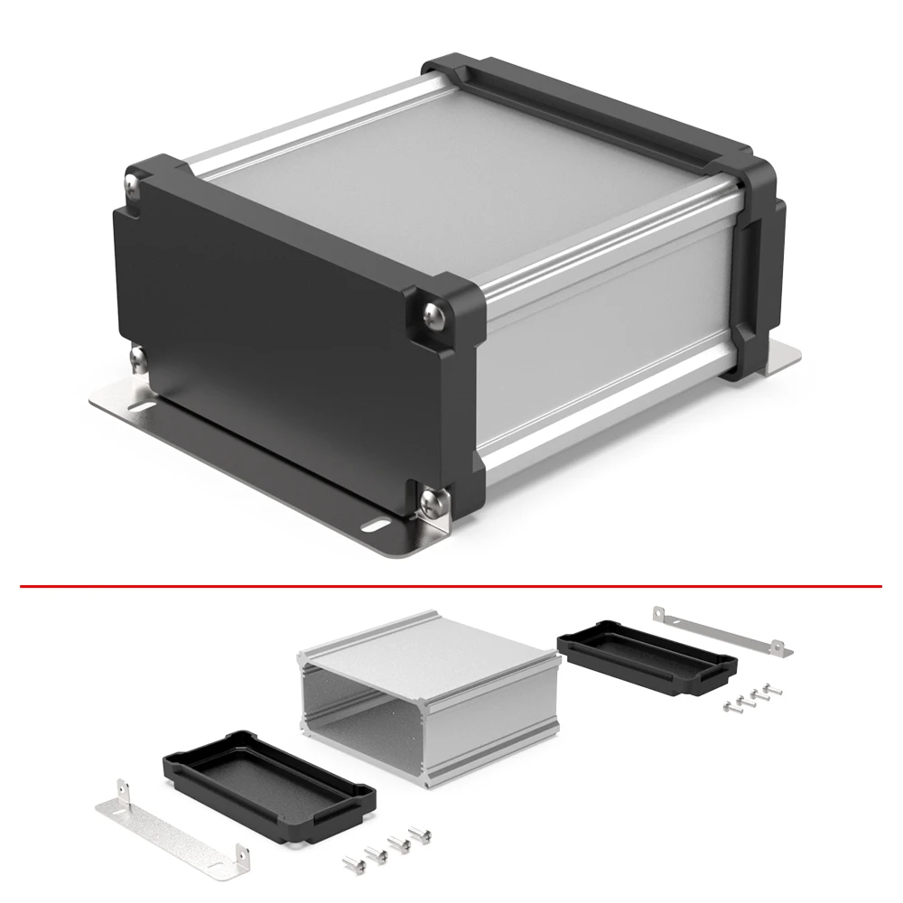 Customization Ip68 Aluminum Extrustion Enclosure For PCB Shell Waterproof Inverter Junction Box M09 125*60MM