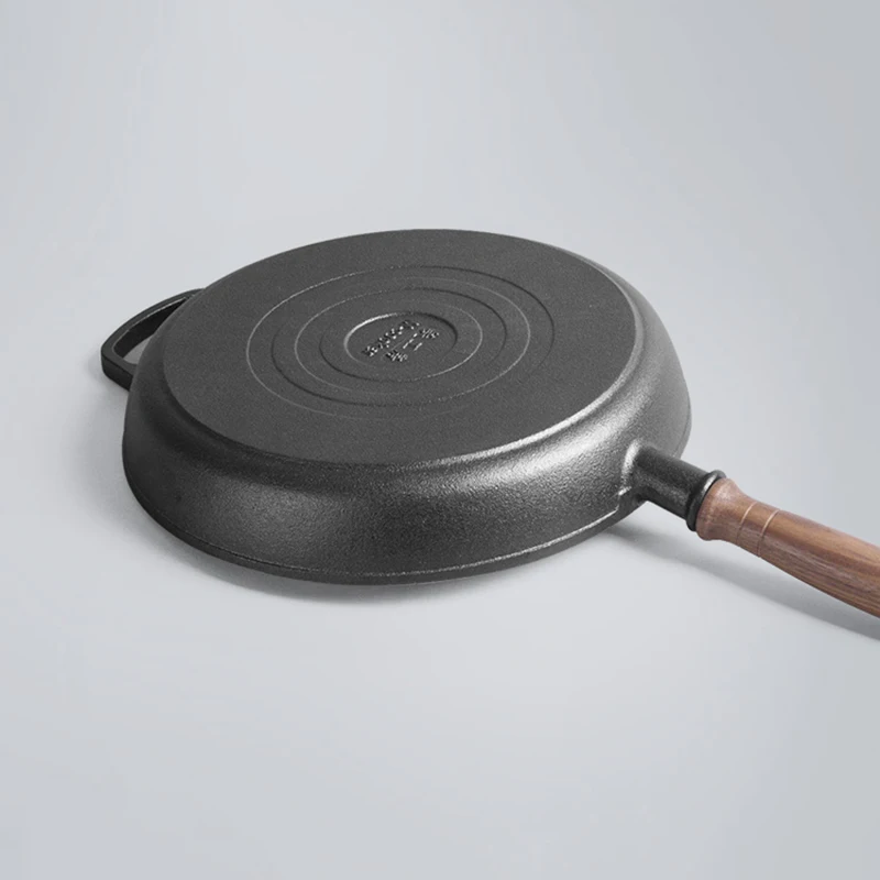 Gas Induction Cooker Cast Iron Nonstick Frying Pan Deep Cooking Steak Pancake Frying Saucepan Panelas Cookware Kitchen Utensils