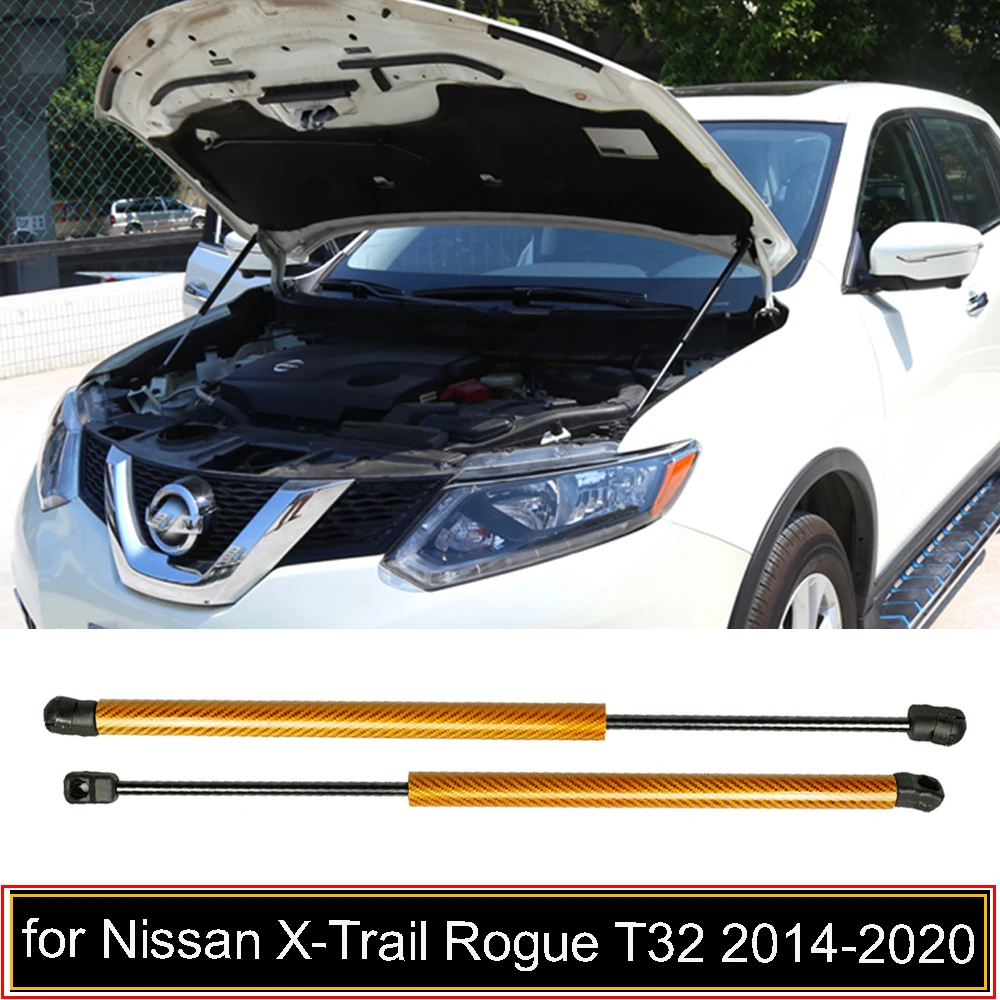 

Для 2014-2020 Nissan X-Trail T32 для Nissan Rogue передняя крышка капота газовые стойки подъемник амортизатор из углеродного волокна