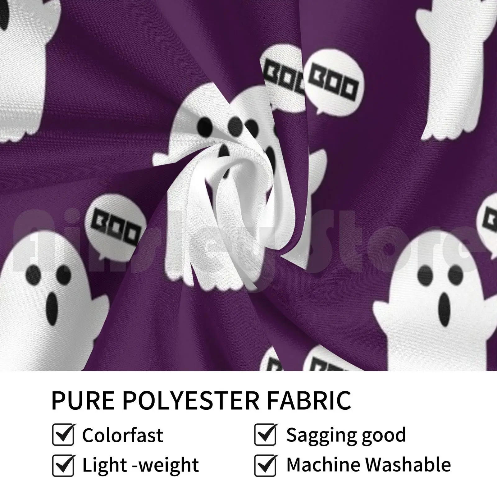 Boo! Customized Tapestry Ghost Boo Halloween Ghoul