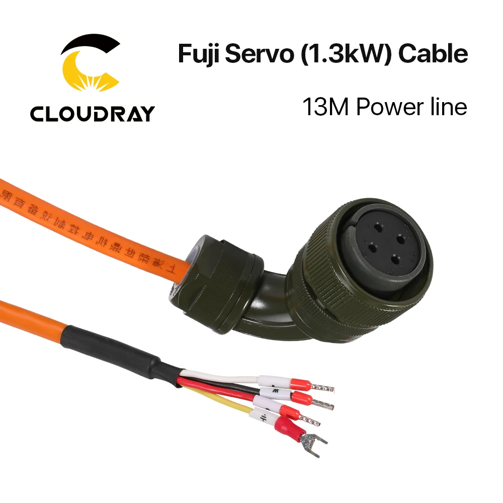 Cloudray 1,3 kW Fuji Servo Kabel Set Encoder Kabel + Power Kabel 13Meter für Fuji Servo Motor & Fahrer CNC Faser Laser Maschine