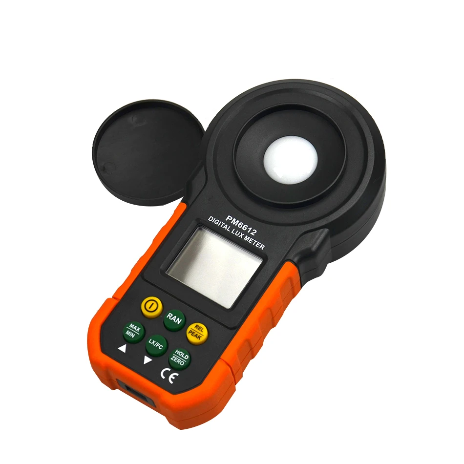 PEAKMETER PM6612 Luxmetro Gamma automatica Luxmetro ambientale digitale ad alta precisione con tester di 200.000 spettature