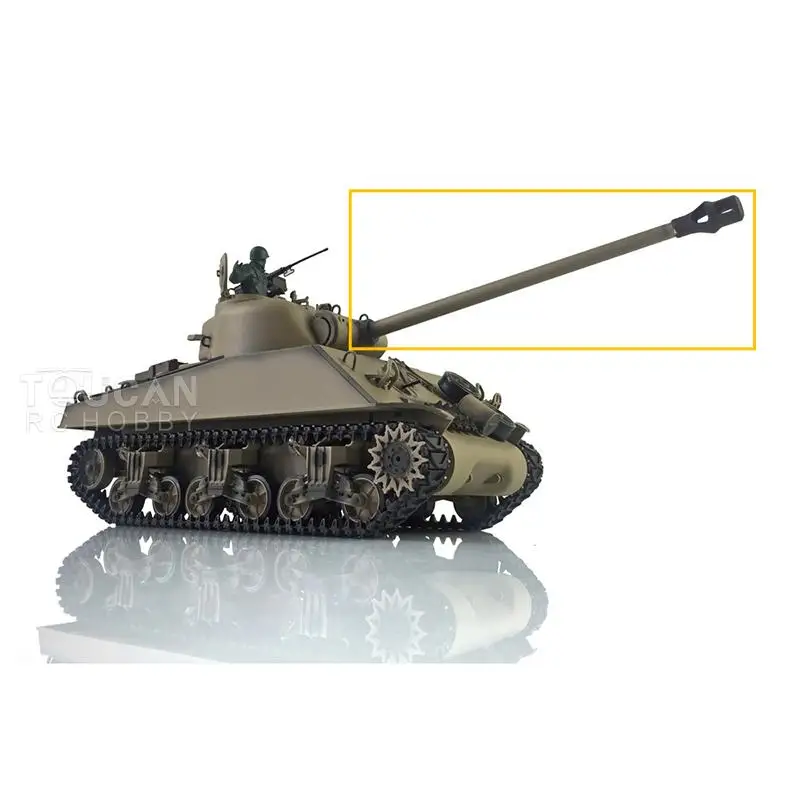 

HENG LONG Metal Barrel For 1/16 6.0 7.0 USA M4A3 Sherman RC Tank 3898 Model Part Long Barrel Only Silver Color TH19833-SMT4