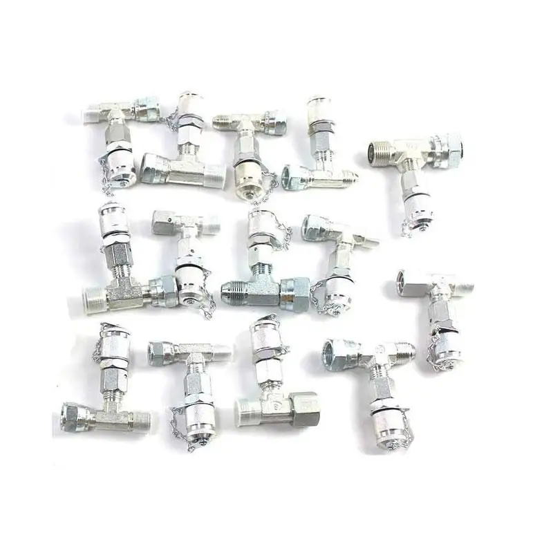 14x Tee Fittings Adapter Connector Set for Hydraulic Pressure Gauge Test Diagnostic Tool Parts with 1 Year Warranty