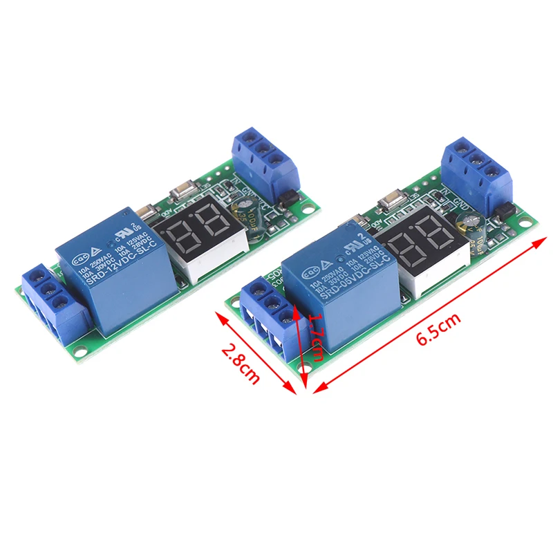 1 piezas DC 5V / 12V / 24V multifunción Digital tiempo infinito retardo interruptor temporizador módulo de relé