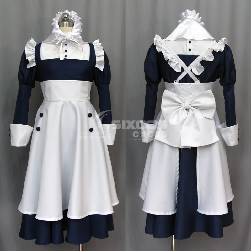 

Hot Selling Anime Black Butler Meyrin Cosplay Costumes Halloween/Party Classic Style Maid Suit Dress Custom-Make Any Size