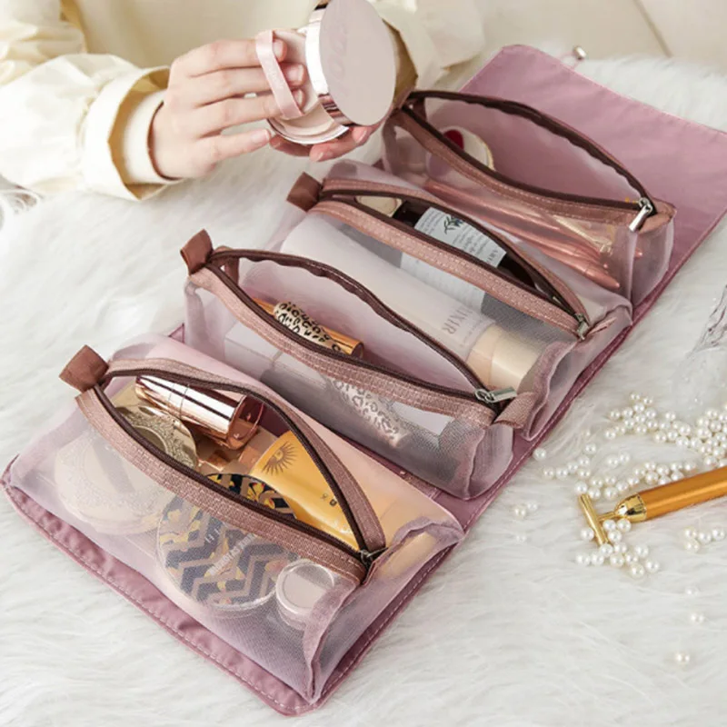 Organizer Insert Bag For Handbag Colors Newly Travel Foldable Hanging Wash Bag Makeup Inner Portable Cosmetic Bag, Toiletry Bag