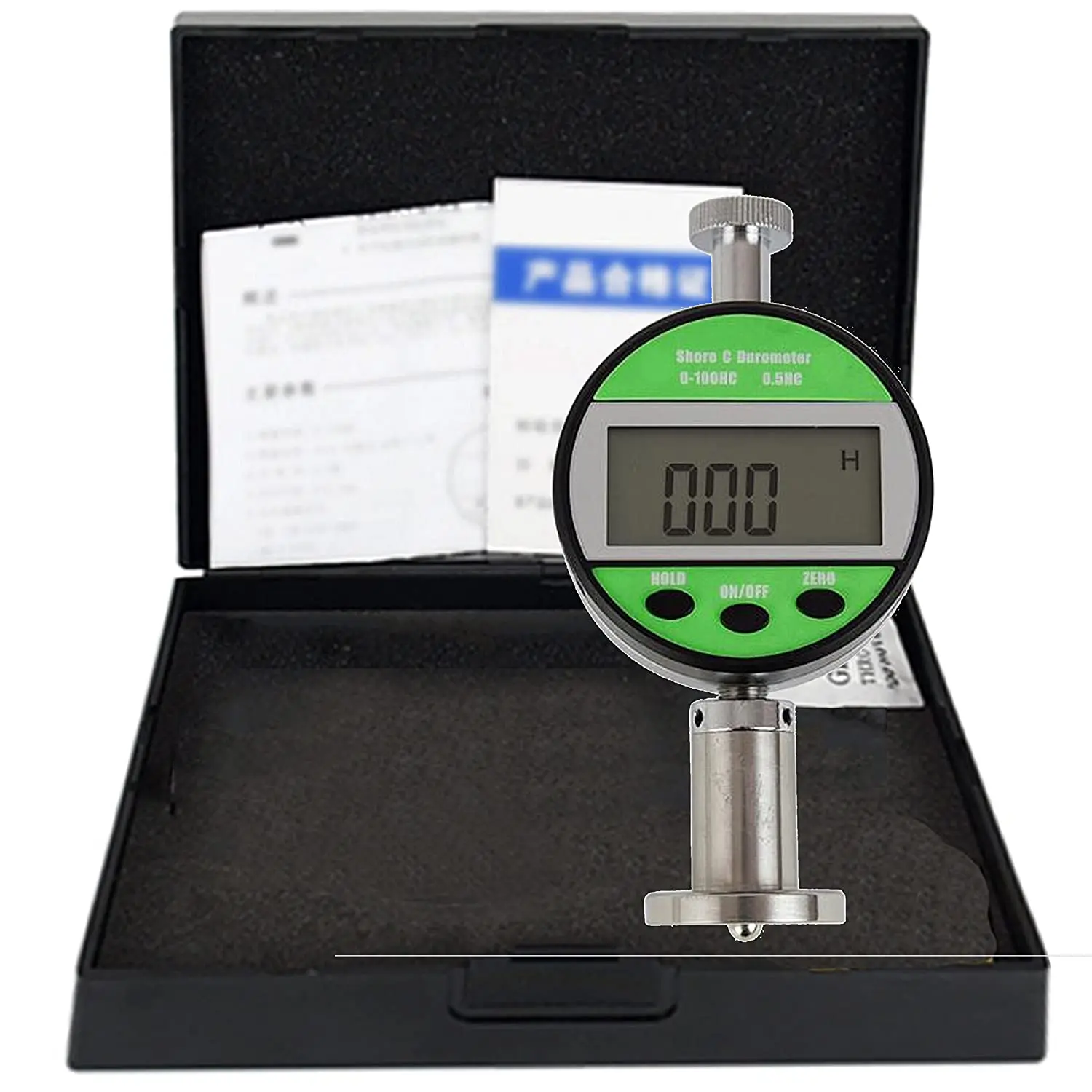 Digital Shore C Hardness Tester Durometer Rubber Hardness Tester With Measuring Range 0 to 100HC 2.5mm Pressure Needle Range