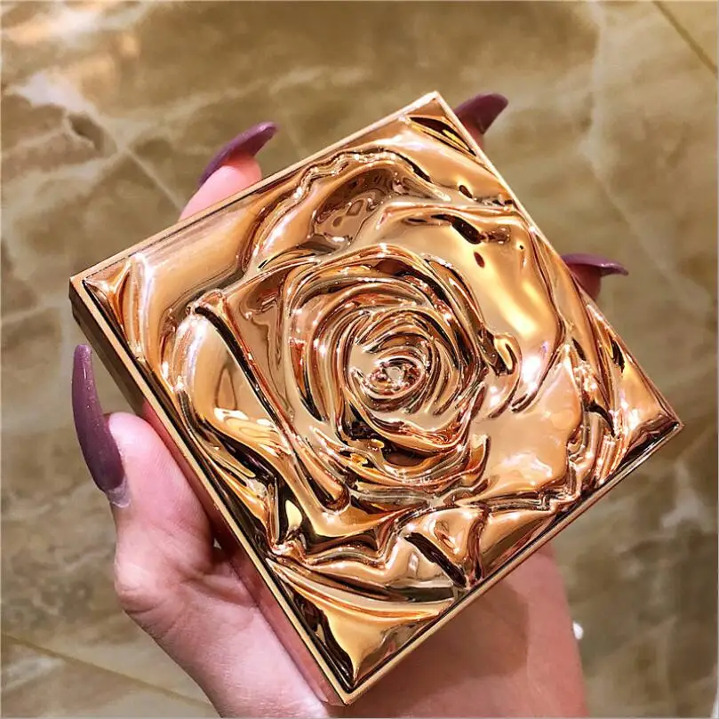 Rose Shape Highlighter Powder  Brightening and Repairing Pearl Pearl Glitter Makeup Can Be Used on The Face Body T1321