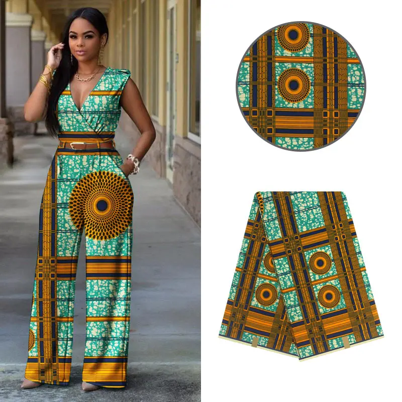 2020 New Arrivals Veritable Guarantee Wax Fabric Sewing Material 100% Cotton African Ankara Fashionable Wax Fabric