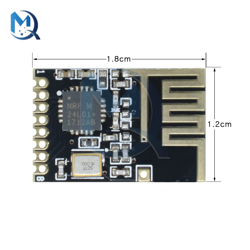 Mini NRF24L01 + SMD 1.27MM RF Wireless Module for Mouse Keyboard Wireless Headsets