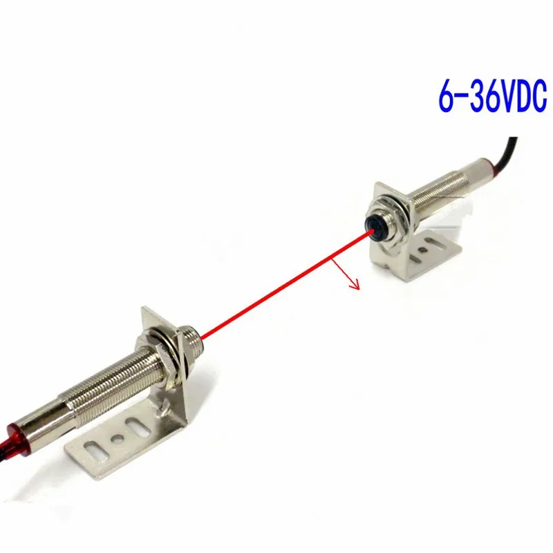 

M12 laser on the photoelectric switch can see the red super long distance laser sensor NPN normally open