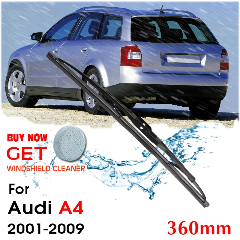 

Car Wiper blade Rear Back Window Windscreen Windshield Wipers For AUDI A4 Hatchback 360mm 2001-2009 Auto Accessories