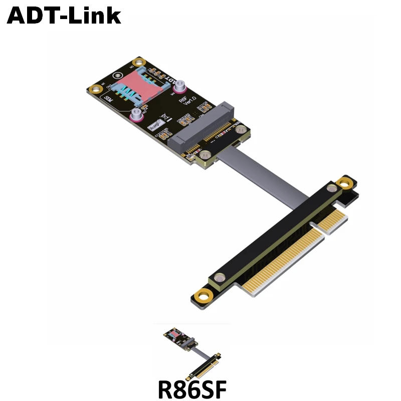 

mini PCIe to pci-express x8 Extension cord Cable mpcie to x8 pcie 3.0 5cm - 100cm Extender