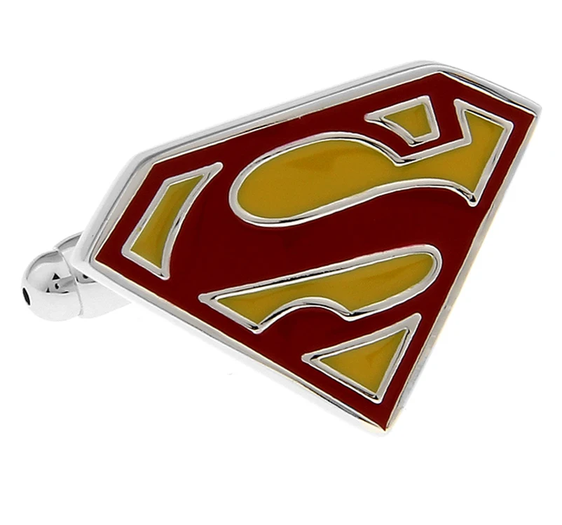 Superheroes Design Movie Cufflinks Quality Brass Material Red Color Cuff Links Wholesale & Retail