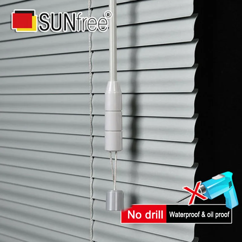 Customized 25mm Slats Aluminum Window Blinds UV Proof Drilling or No drill system Blackout Venetian Blinds for Home Decoration