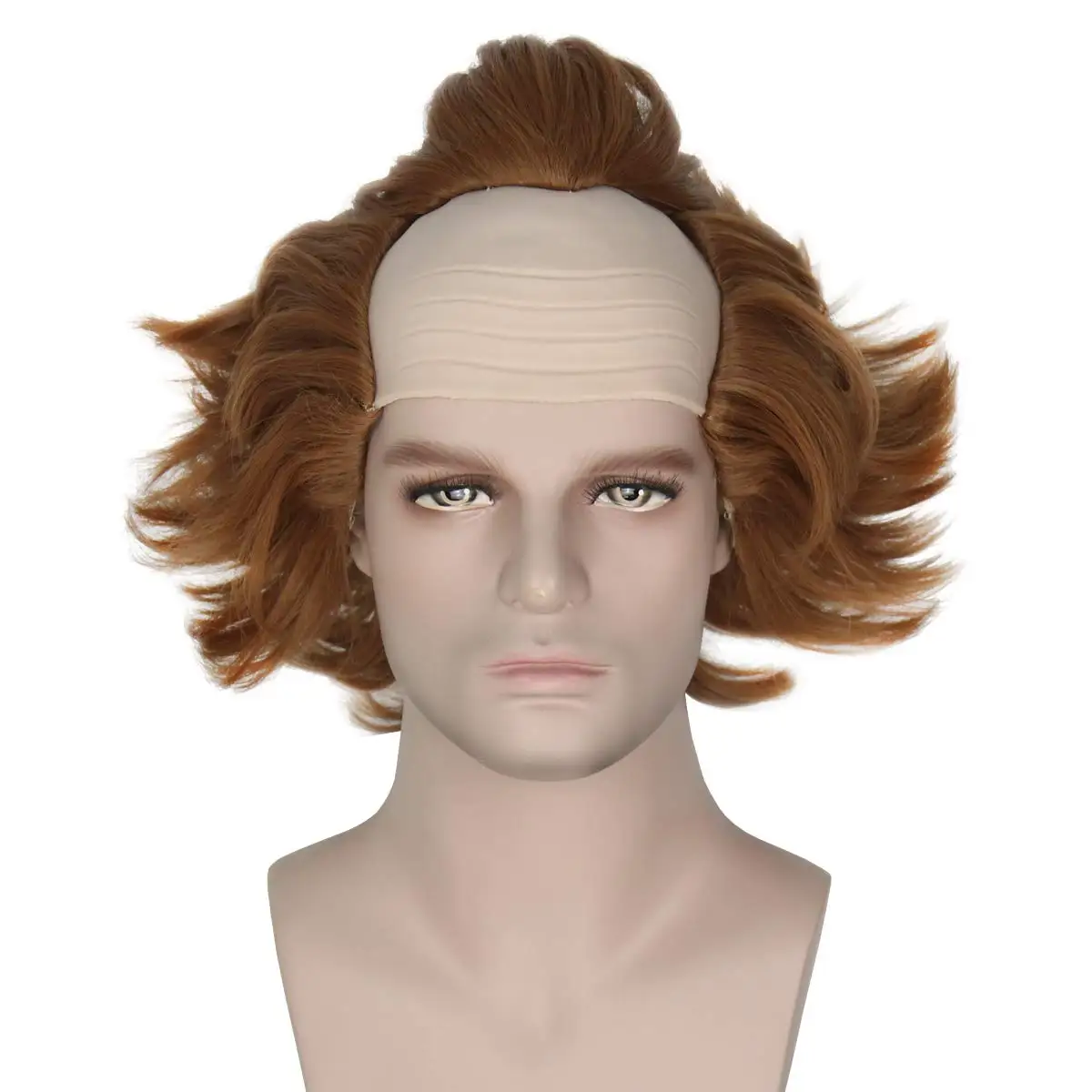 סרט סטיבן מלך של זה Pennywise ליצן ליצן פאת קוספליי הליצן Pennywise חום קצר סינטטי שיער תפקיד ליל כל הקדושים לשחק