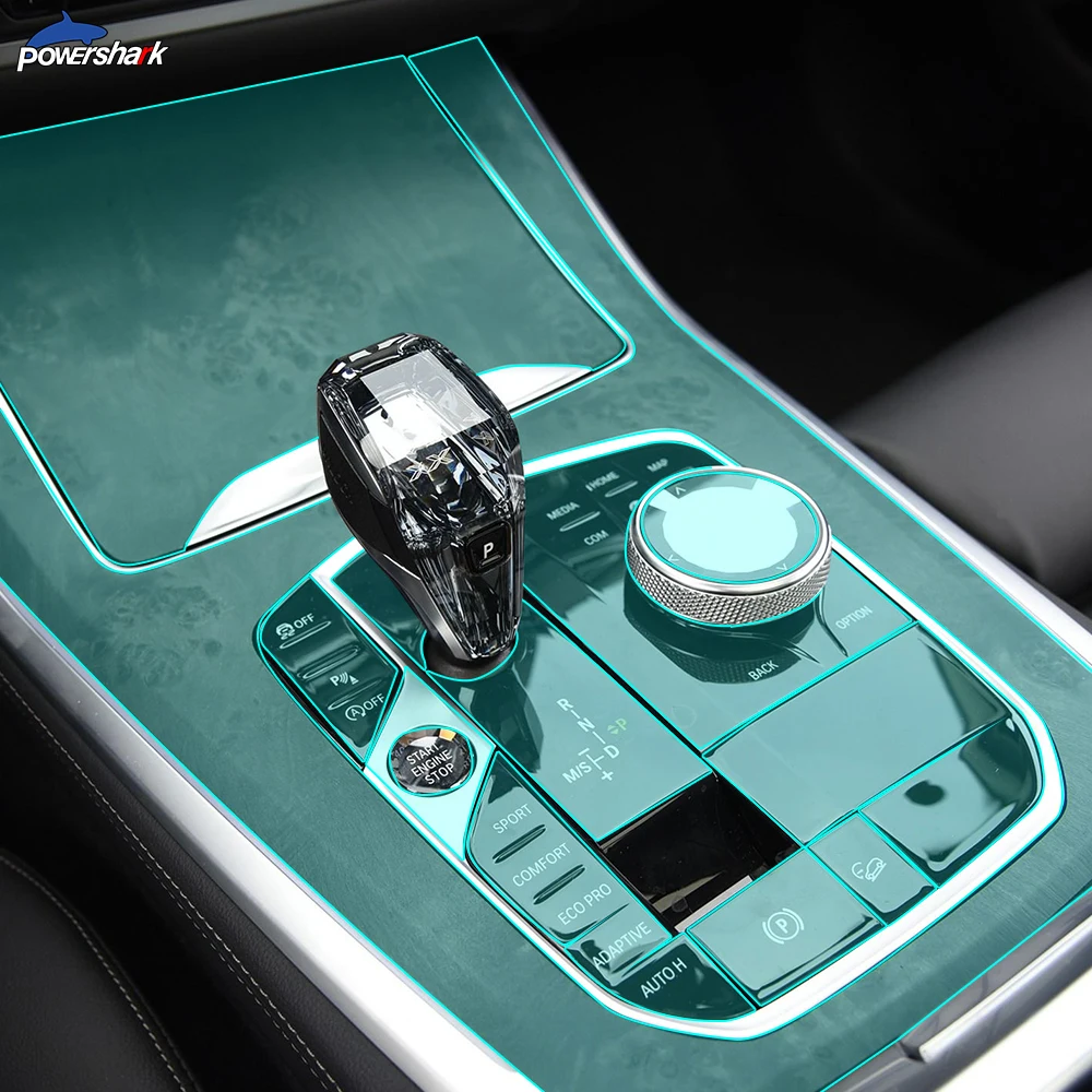 

Car Interior Central Console Gear Dashboard Self Healing TPU Transparent Protective Film For BMW X5 G05 2019 2020 Accessories