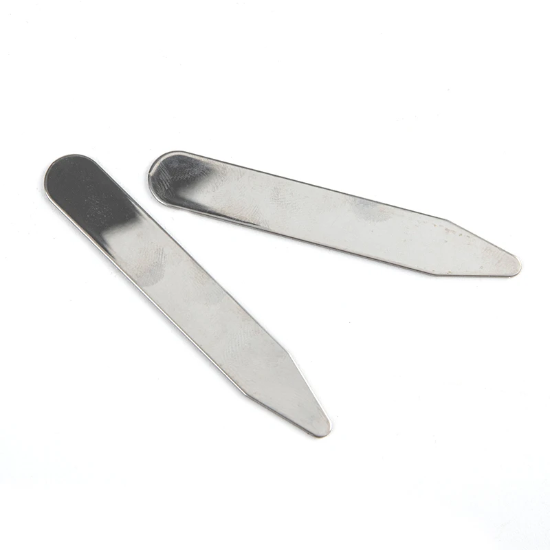2 unids/set estancias de Collar de acero inoxidable huesos para la camisa de vestido de fiesta, herramienta de la joyería