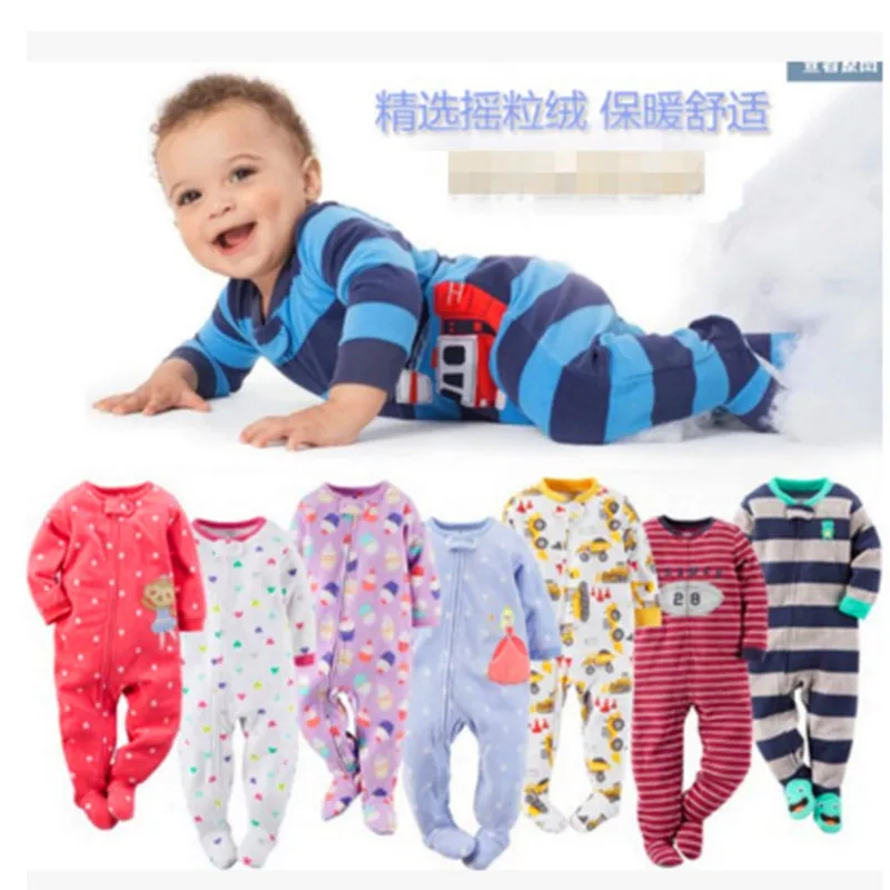 Children's pajamas, boys' and girls' one-piece clothes, and home clothes. Pure velvet is soft. Fast delivery.