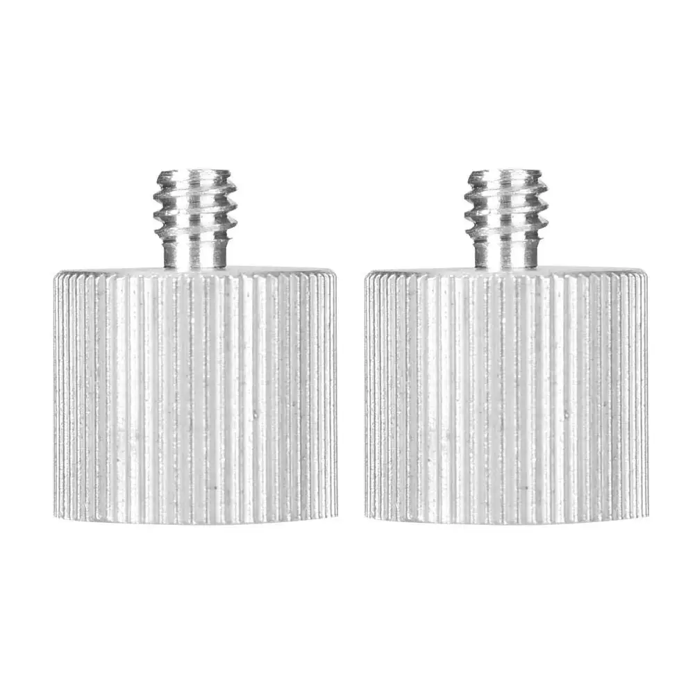 2Pcs อลูมิเนียมอัลลอยด์อะแดปเตอร์,ระดับวงเล็บสกรูแปลง Nut,universal 1/4ถึง5/8ระดับสกรูยึดอุปกรณ์เสริม