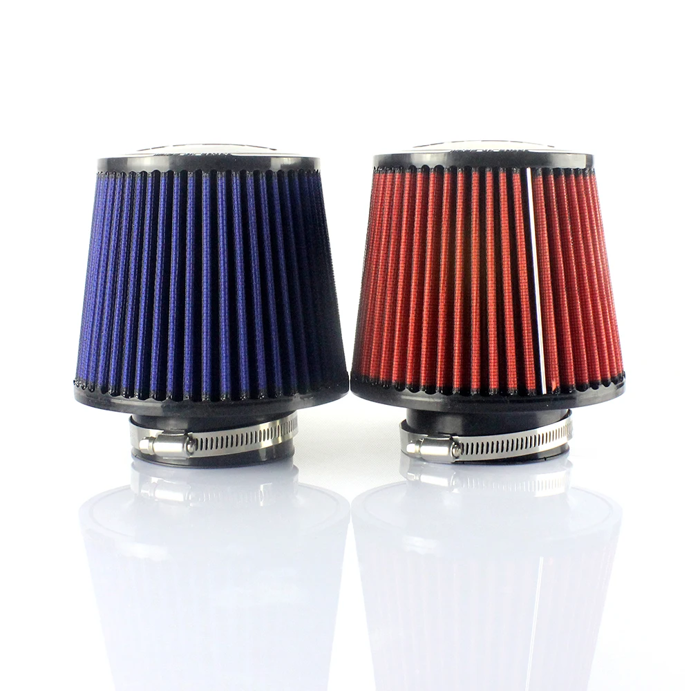 R-EP Car Air Filter 76mm Intake Filters 3inch Universal High Performance Car Air purifier High Flow Washable for Cold Air Intake
