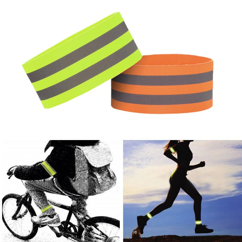 Cinturini riflettenti sicurezza lampeggiante bracciale cintura bagliore nel buio bracciale per Jogging notturno camminare In bicicletta ciclismo correre