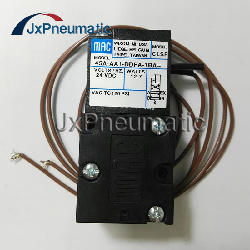 

Free Shipping 45A MAC Pneumatic solenoid valve 45A-SA1-DAAJ-1KJ 45A-LOO-DDAJ-1FM 45A-AA1-DDFJ-1KA 45A-BA1-DAKA-1BA