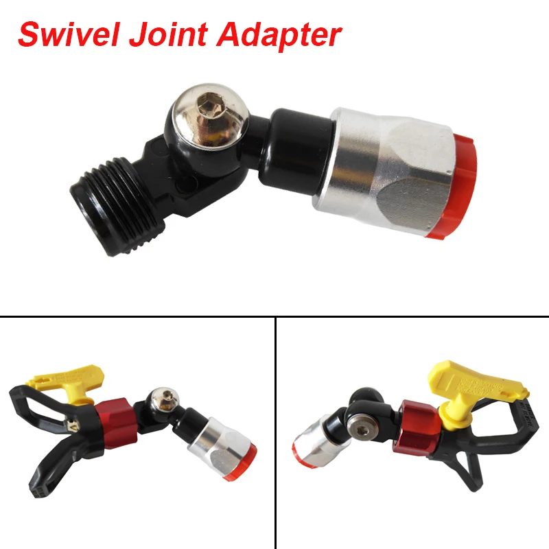 New Multi-angle Rotation Swivel Joint Adapter for Airless Paint Spray Gun Multi-angle 7/8\