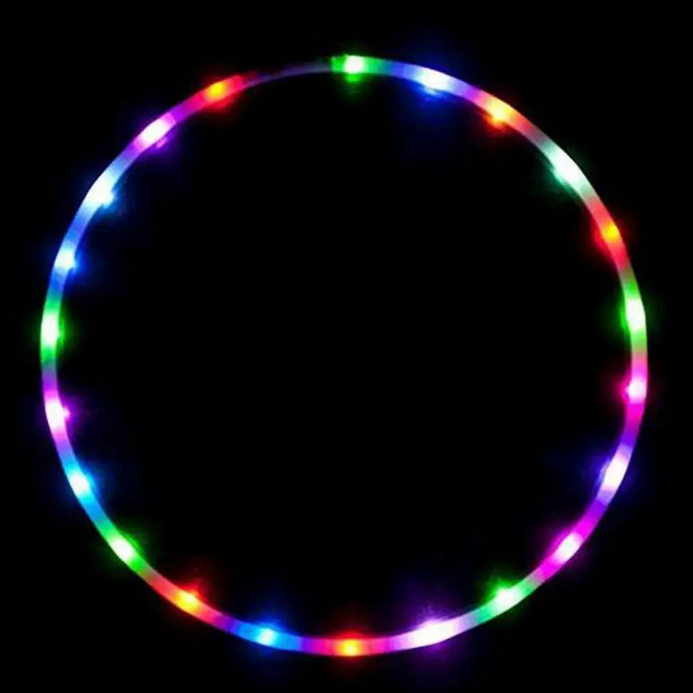 Dadaism Fitness Circle Performing Arts LED Light Abdominal Fat Loss Foldable Sport Hoop Gym Fitness Equipments