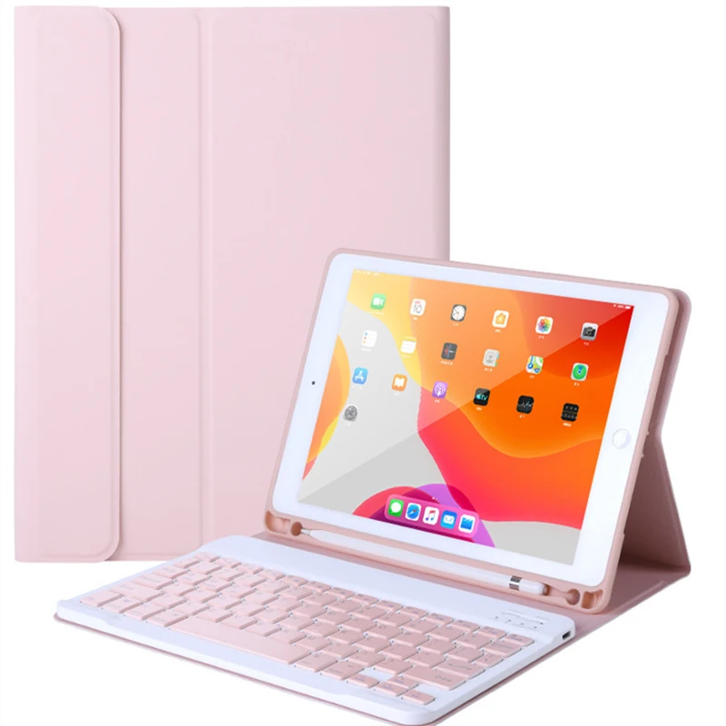 Funda con teclado compatible con Bluetooth SP14, para iPad 9,7 (2017/2018), Air2/Pro 2019, iPad Pro11(2020)/ Air4, iPad Mini6
