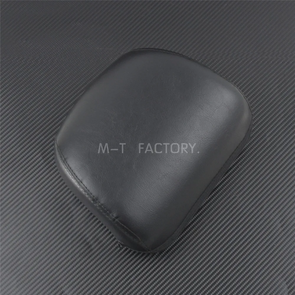 Motorcycle Sissy Bar Backrest Cushion Pad Seat Cover Black For Harley Sportster XL 883 1200 48 Iron Forty Eight  SuperLow