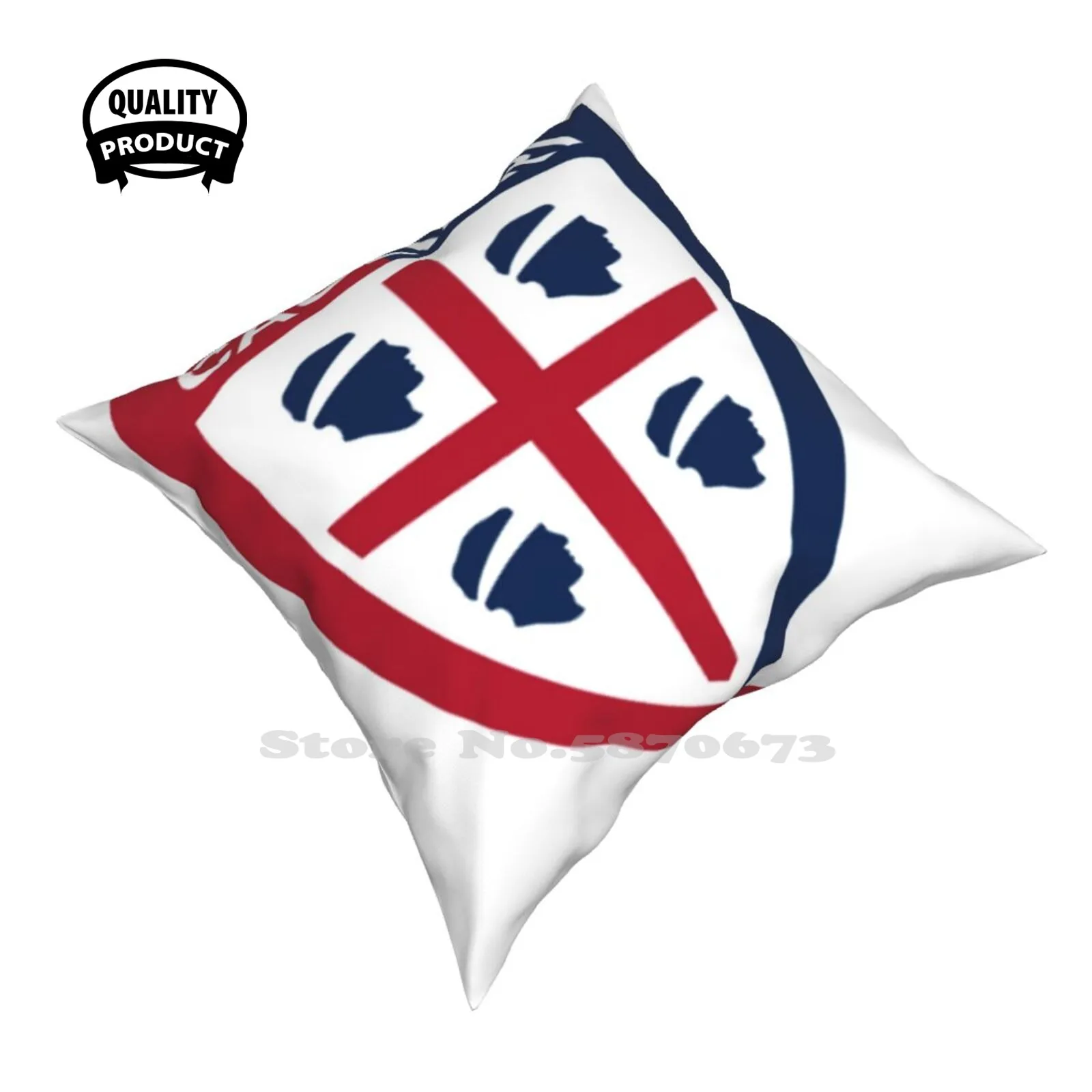 Badge Fashion Sofa Throw Pillow Cover Pillowcase Atalanta Benevento Crotone Genoa Hellas Verona Inter Milan Napoli Parma