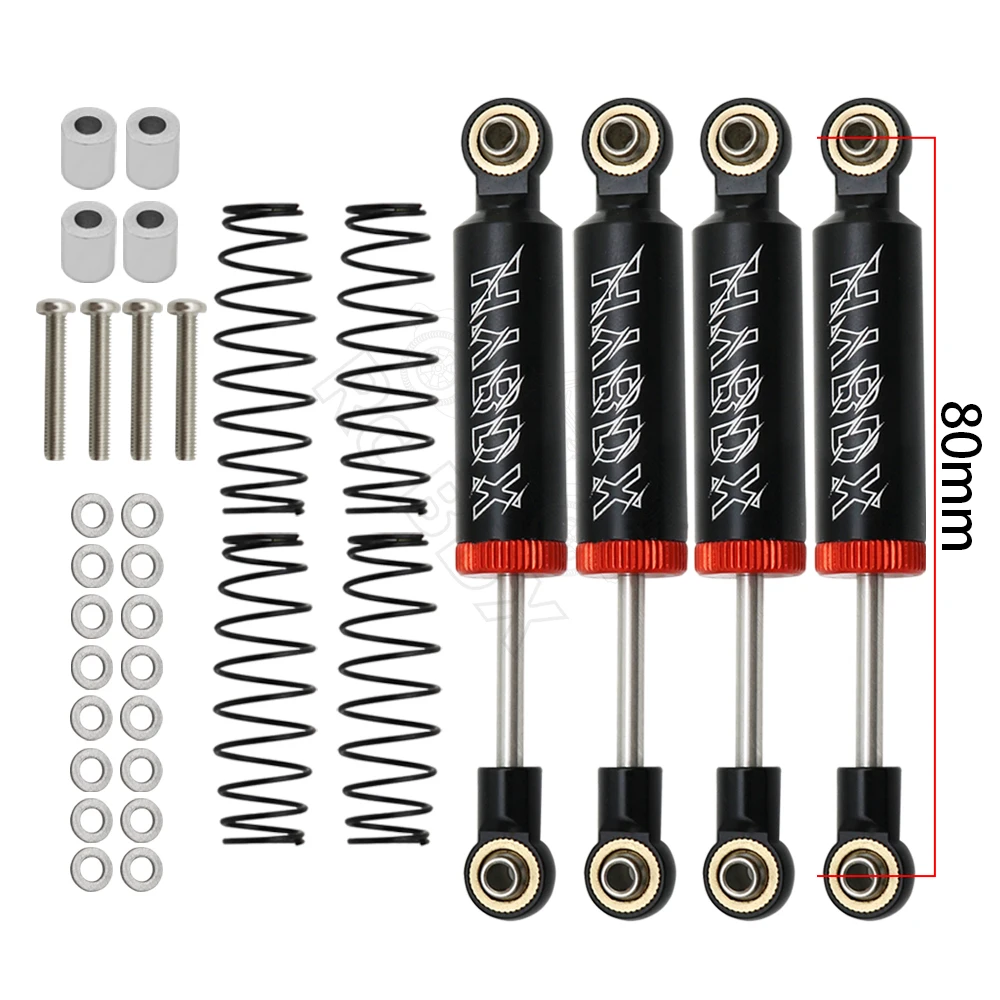 RC Car Built-in Spring 70/80/90/100/110mm Shock Absorber Damper For 1/10 RC Crawler Axial SCX10 ii RBX10 Wraith TRX-4 MST Redcat