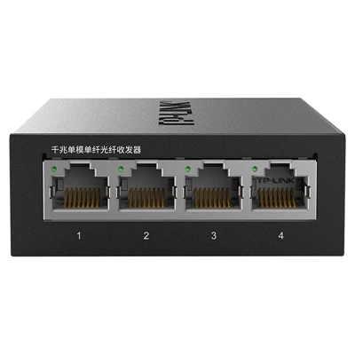 

Gigabit single-mode single fiber optical transceiver 1SC+4GE TL-FC314B-3 3km 1310nm (transmit) 1550nm (receive)RJ45 port