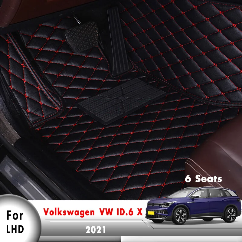 

For Volkswagen VW ID.6 X 2021 (6 seats) Car Floor Mats Rugs Auto Interior Accessories Automobiles Custom Rugs Pedals Foot Pads