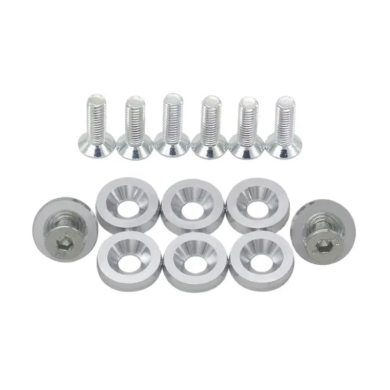 Aluminum 19MM Fender Washers and Bolt for Honda Civic Integra RSX EK EG DC 1 set=8pcs